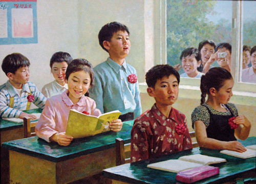 朝鲜人民的生活现状及朝鲜油画赏析(图)_环球